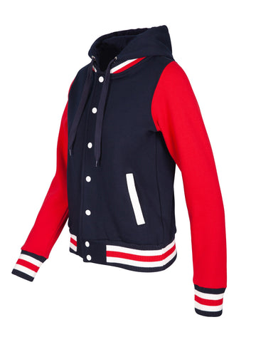 Hooded Varsity Jacket